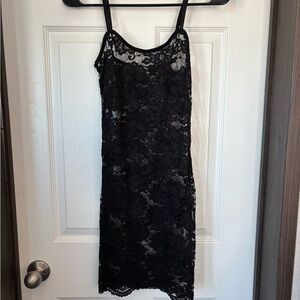Love J Black Lace Top Pajamas
